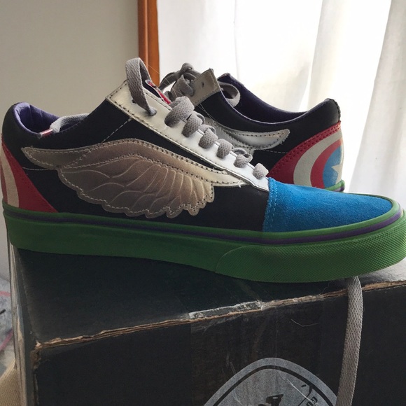 Avengers Vans- 8.5 women’s/7 men’s - Picture 1 of 5